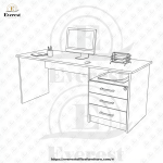 ⁦مكتب بوحده ادراج⁩ - الصورة ⁦2⁩